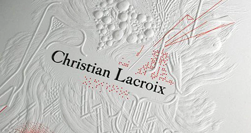 Christian Lacroix White Embossing