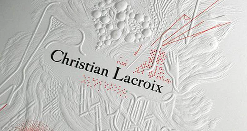 Christian Lacroix White Embossing.