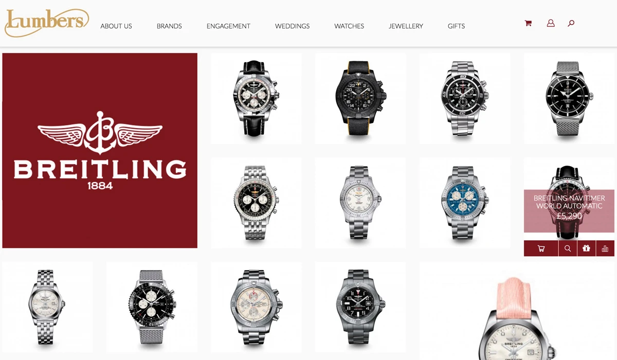 LUMBERS JEWELLERS – ECOMMERCE PLATFORM BUILD.