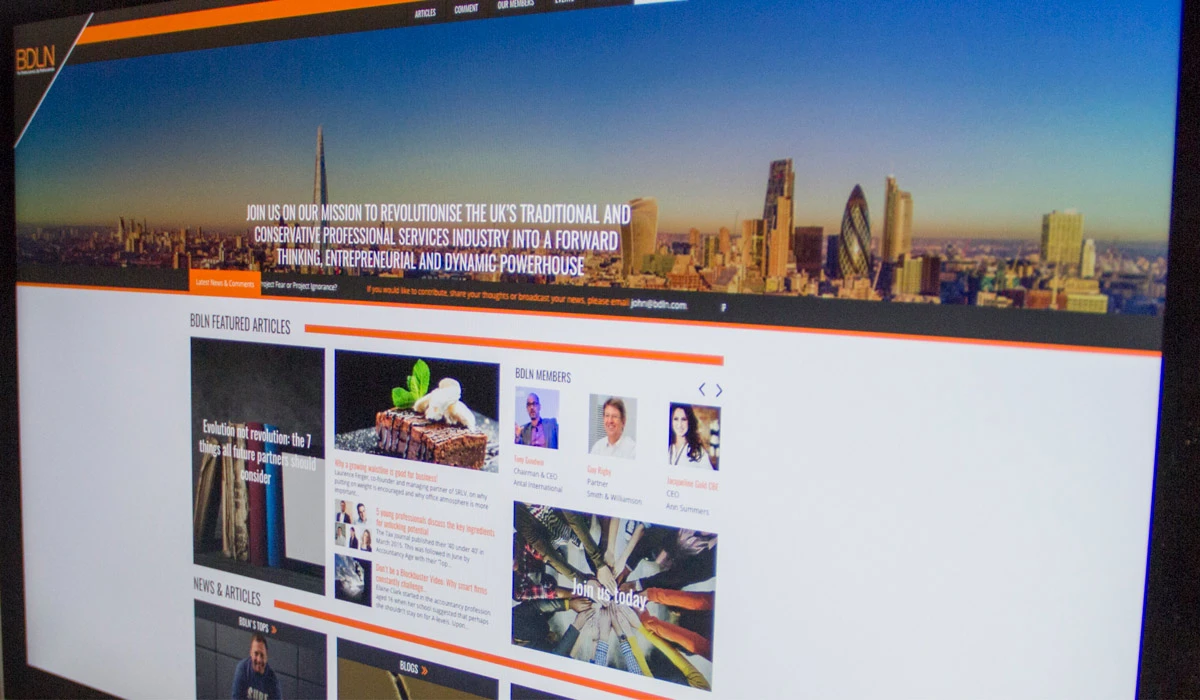 BDLN – WEBSITE REDESIGN.