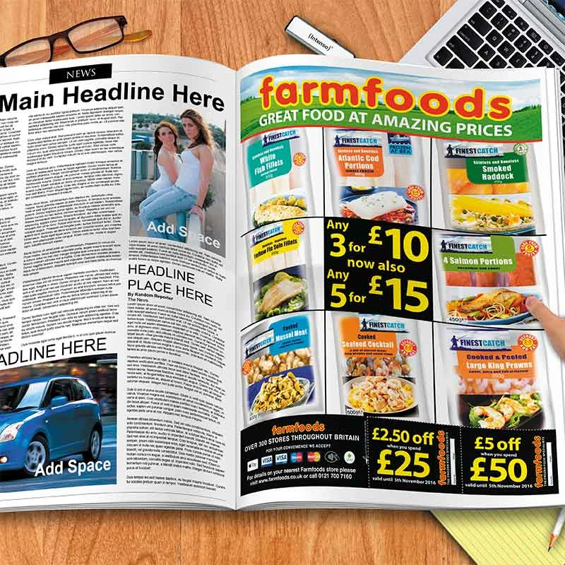 FARMFOODS NATIONAL PRESS – MEDIA BUYING & ADVERTISING PLACEMENT SQUARE.