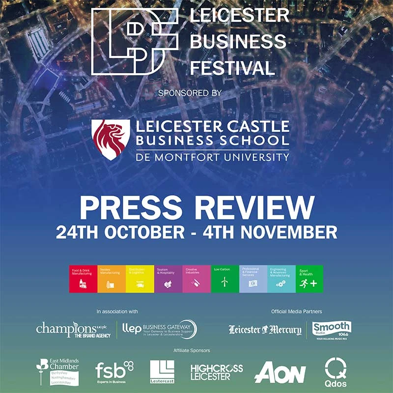 LEICESTER BUSINESS FESTIVAL (LBF) - THE LEICESTER & LEICESTERSHIRE ENTERPRISE PARTNERSHIP (LLEP) – SANTANDER - AON SQUARE
